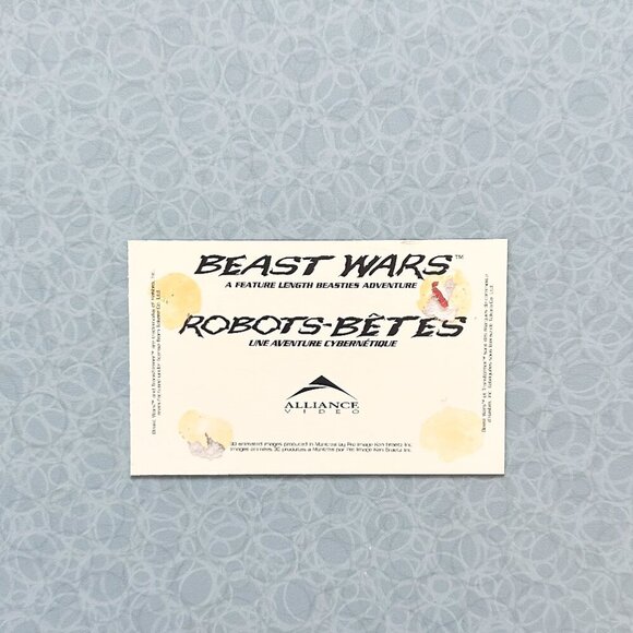 Beast Wars VHS Tape | 90s Animated Feature | Tested Working - Picture 6 of 9